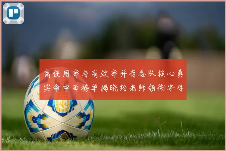 高使用率与高效率并存各队核心真实命中率榜单揭晓约老师领衔字母紧随其后
